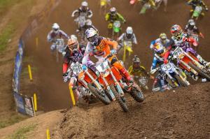 Ryan Dungey (1) grabbed his second Motorcycle Superstore Holeshot in Moto 1 Courtesy: Simon Cudby 