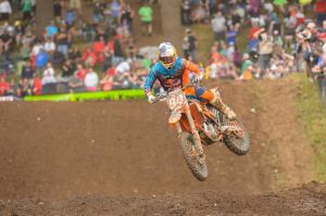 Red Bull KTM's Ken Roczen leads the 250 Class by only one point heading into Round 9 Courtesy: Simon Cudby