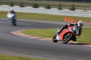 Huntley Nash went faster than he ever has at New Jersey Motorsports Park on Friday as the young racer continued to show the potential of the Neyra Racing Superbike program, a new team looking to make a splash in the world of AMA Pro Superbike. (Photo by Brian J. Nelson)