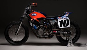 Johnny Lewis will ride a KTM powered 990 V-Twin at the AMA Pro Flat Track Twins Championship in 2014.