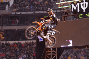 Anderson has won three of the four 250SX Class Main Events this year (Photo Credit: Simon Cudby) 