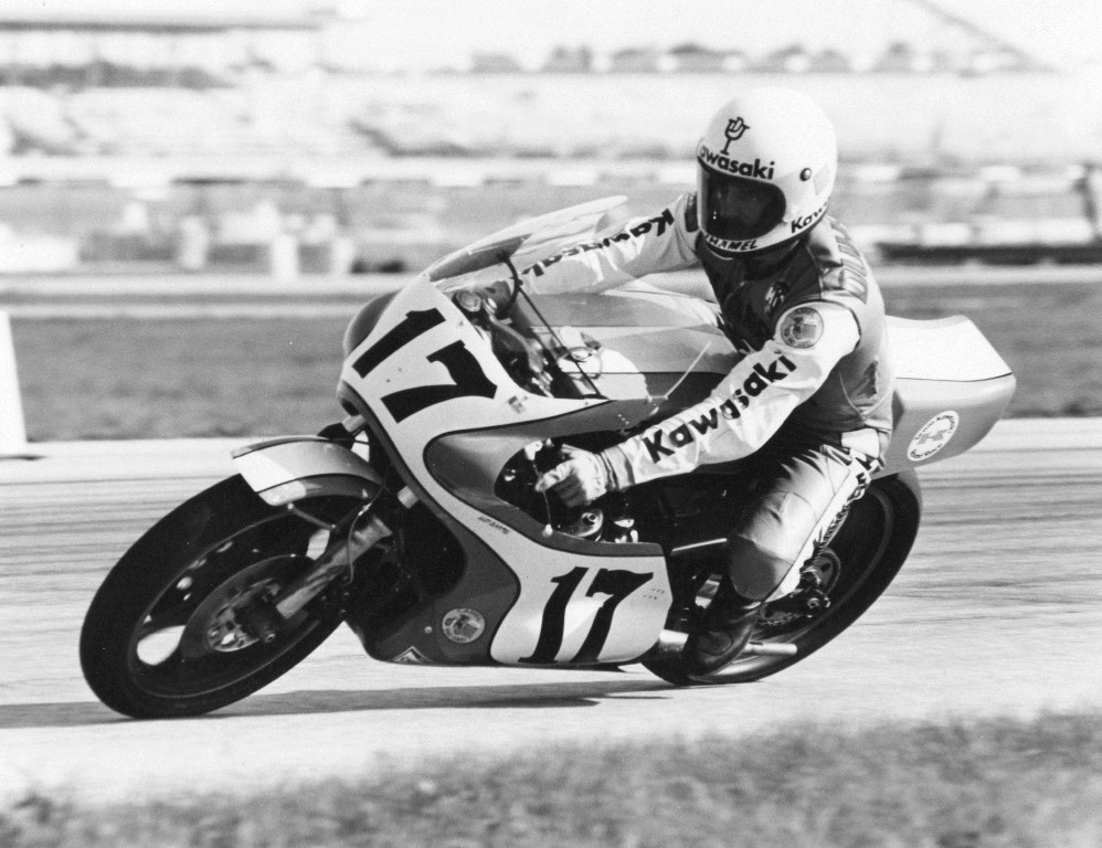 Kawasaki was known for making fast, three-cylinder, two-stroke racers, and it needed an expert rider to handle the explosive and narrow powerband of the bike. Yvon Du Hamel proved to be one of the few riders in the world who could tame this wild beast of a machine. (Bert Shepard/Silver Shutter Collection)