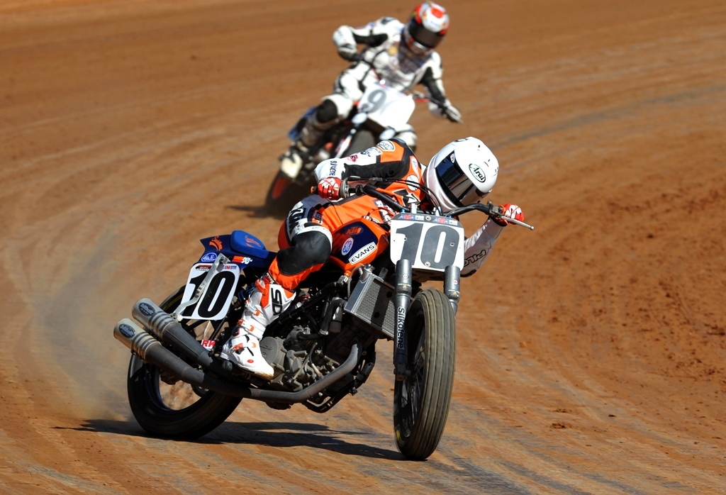 Johnny Lewis just missed (by just a tenth of a second) putting the KTM LC8 950 in the National at Hagerstown, but it wasn’t for not trying. (Larry Lawrence photo)