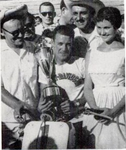 Carroll Resweber after winning the Sacramento Mile in 1959.