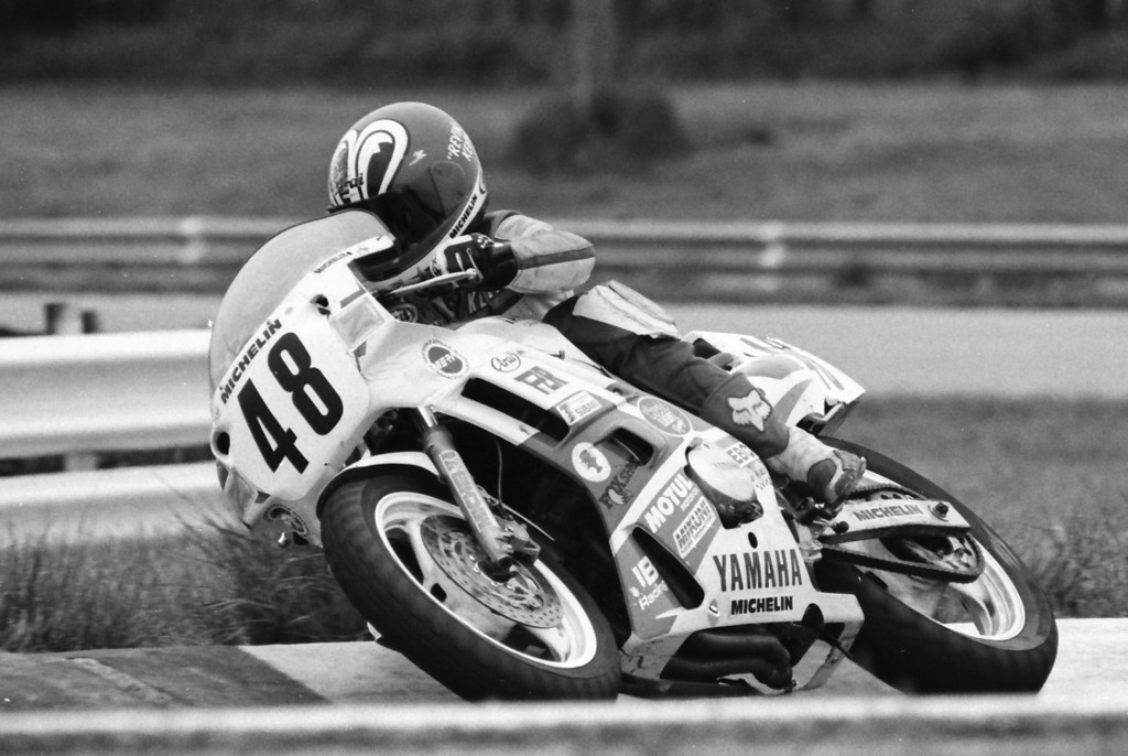Revvin' Kevin Rentzell dusted off the competition in Yamaha contingency action at Gateway International Raceway in April of 1989. The Chattanooga, Tennessee resident won three of the four Yamaha money races, earning $1500 in the process. (Larry Lawrence photo)