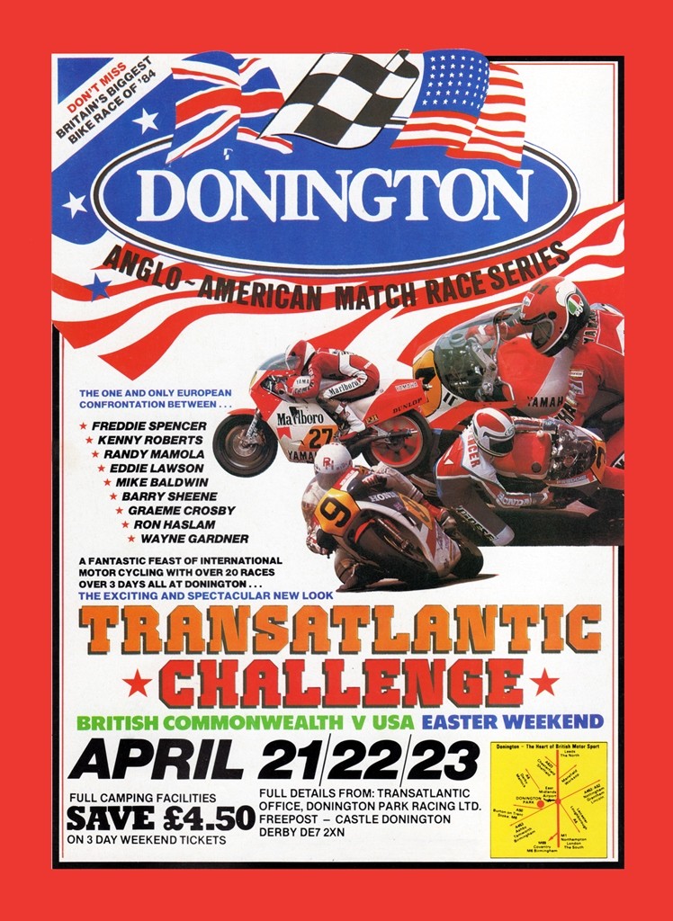 The poster promoting the 1984 Transatlantic Match Races. (Photo courtesy Peter Starr Productions)