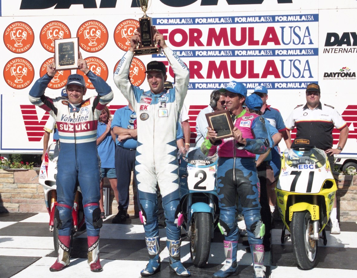Formula USA podium from Daytona in October of 1996.